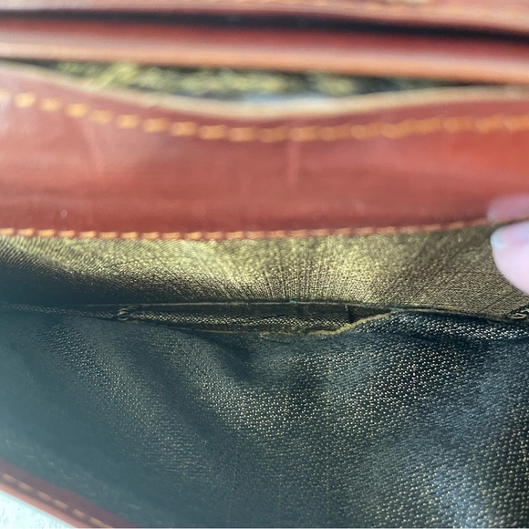 Vintage Fendi Brown Leather Wallet Bifold - Picture 7 of 13